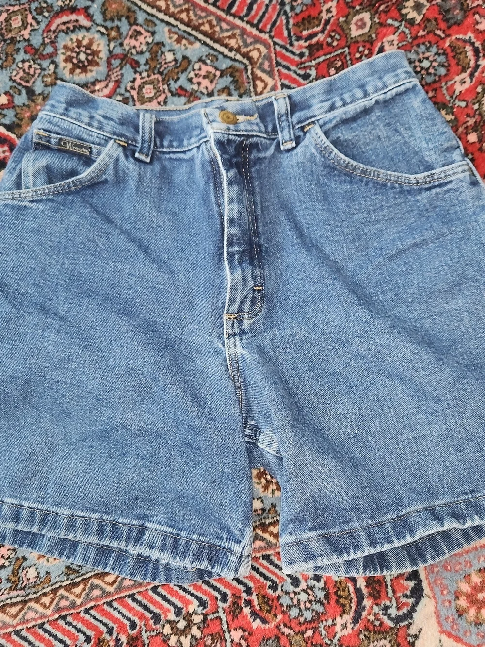 Classic Blue Denim Women's Shorts - Vintage Style 25